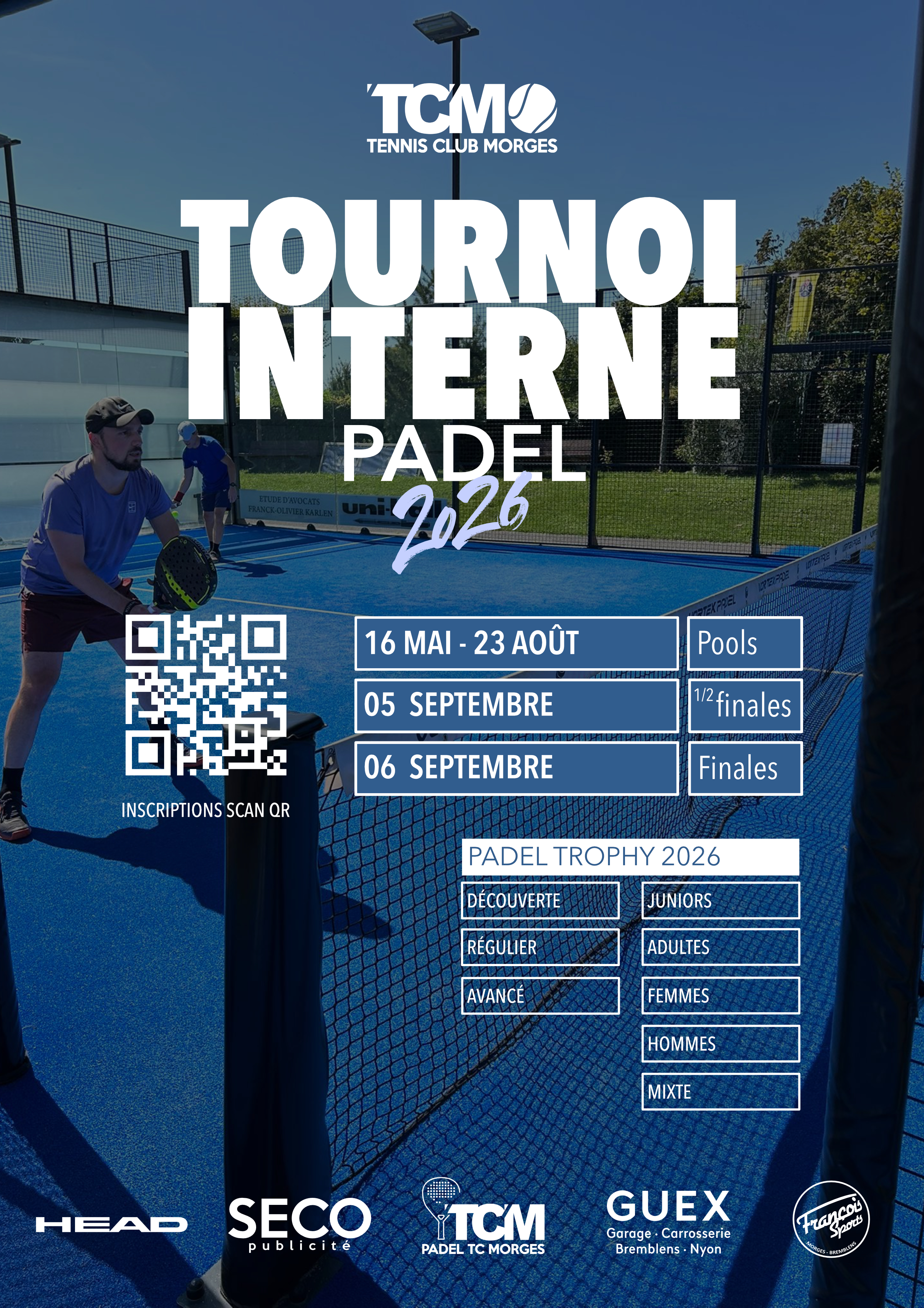 tournoi interne padel 2026